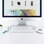 Tooq Soporte Elevador para Monitor o Portátil hasta 13", Peso Máximo 20 kg, Aluminio
